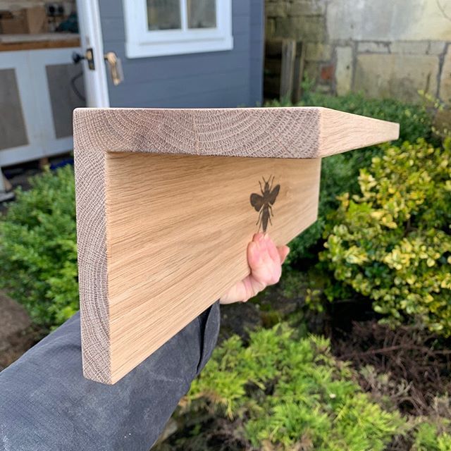 Working on an exciting commission today- this is just part of it, will share the finished article very soon! ...#bee #yoga #shelving #newdesign #newproduct #handmade #oak #homedecor #beinspired #beekind #behealthy #behelpful #becareful #gingerandtweed #shophandmade #shopsmall #supportindies