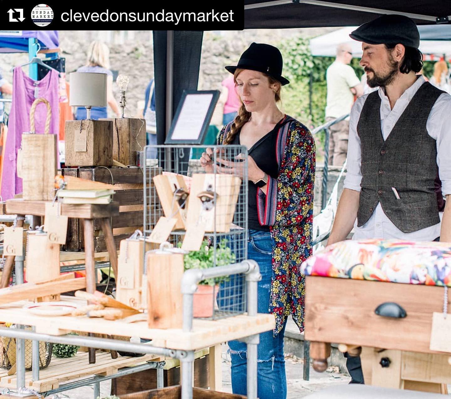 #Repost @clevedonsundaymarket with @get_repost・・・Counting down the days until we’re back in Clevedon under our trusty gazebo. Our set up may be a little different on Sunday, but we’ll have our full selection with us plus some new products we’ve been working on throughout lockdown.We will be maintaining social distancing at all times and providing hand sanitiser on our stall. Please don’t be offended if we ask that you don’t handle products unless you intend to purchase them, we just want to keep everyone as safe as possible.If anyone would like to look at products a little more closely, we’ll be more than happy to demonstrate items. Looking forward to seeing you on Sunday! ...#marketday #backtowork #weekendplans #sundaymarket #clevedon #visitclevedon #discoverclevedon #handcrafted #homewares #woodworking #gingerandtweed #localmarket #shopsmall #shophandmade #supportsmallbusinesses