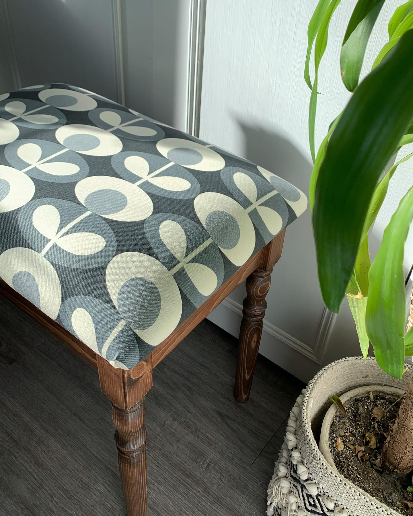 So pleased with this dressing table stool! We made it especially to match one of our ottomans as they are both going in the same room. We hope to add this product to our permanent collection so if anyone is interested in customising one, feel free to get in touch. Prices start from £79