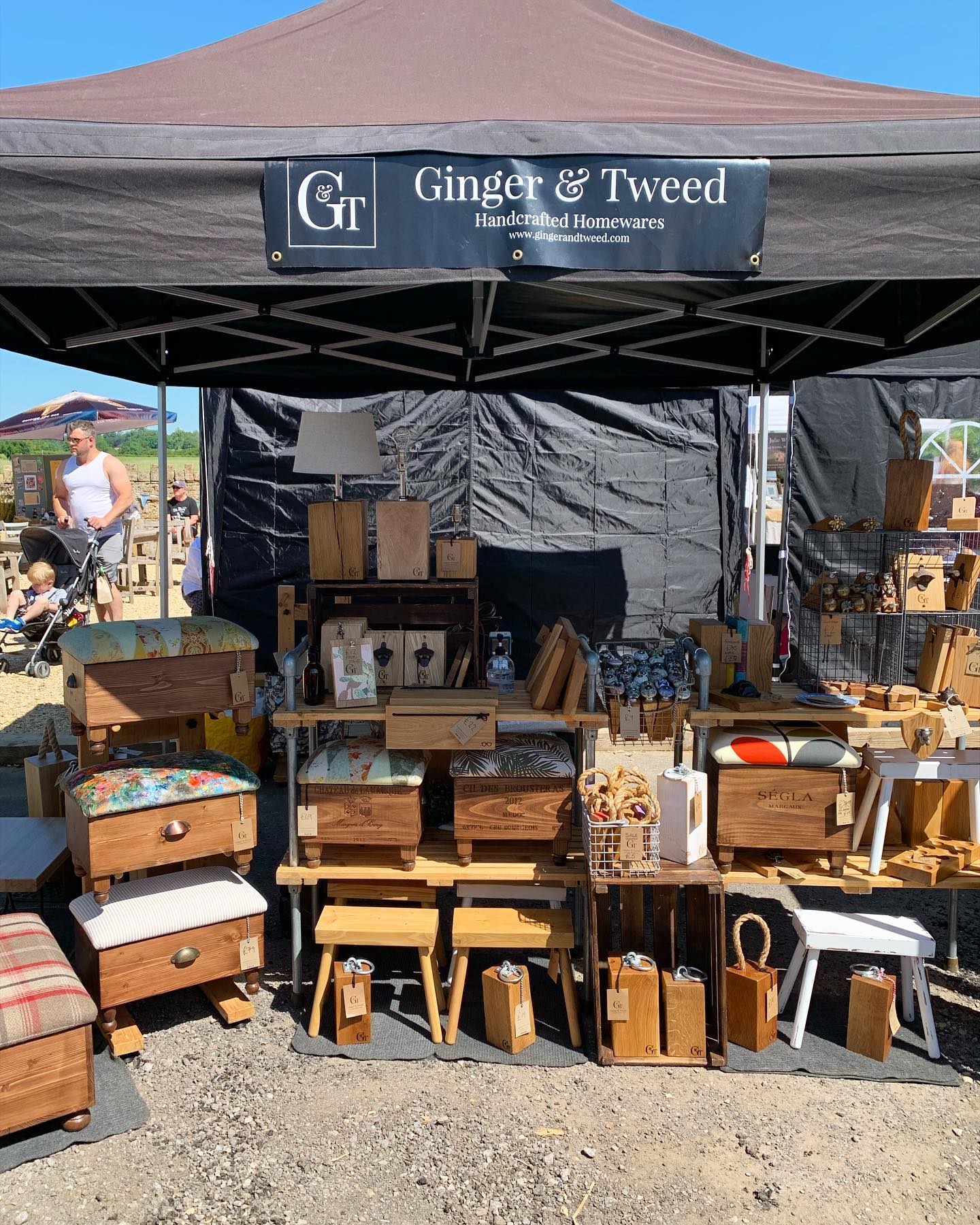 Lots of G ant T goodies here in Atworth today! And lots of wonderful stalls to browse. we also hear that the red arrows should be making an appearance around 1.40. ️