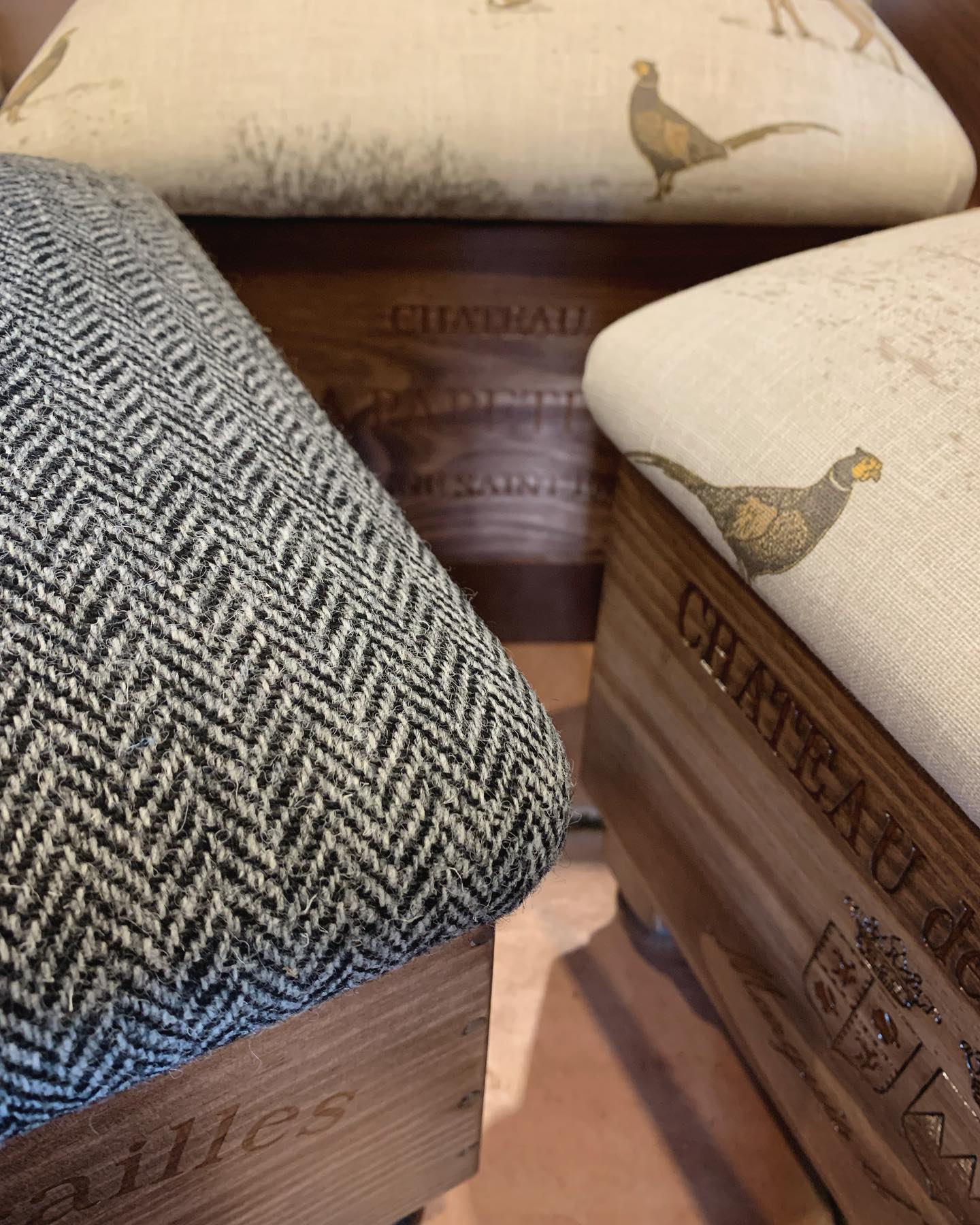 A little collection of our ottomans off to @wadswick! Their shop is looking so wonderful at the mo! If you’re in the Box/Corsham area, it’s well worth a visit, and be sure to pop into @foragewadswick while you’re there ️  🍽