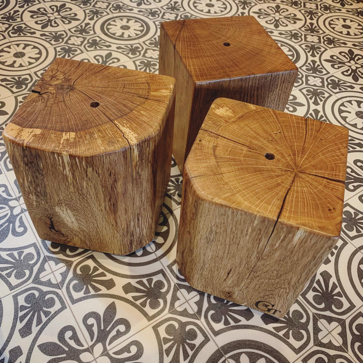 Some lovely pieces of oak ready to be wired up as lamps  Find a small range of our lamps on our website or find us next at @thecraftandflea on Sunday February 27th at Bristol Paintworks.