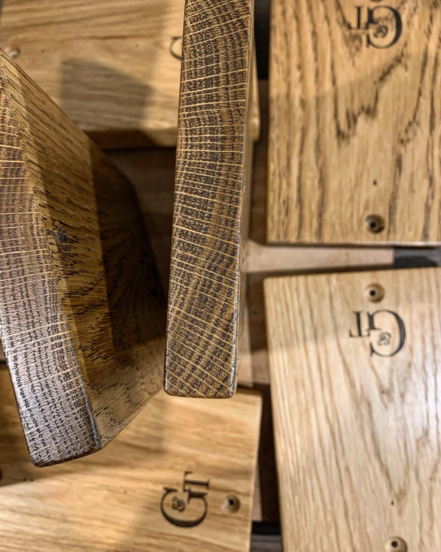 Stocking up on our Oak Wall Mount Bottle Openers today  loving the grain on these beauties!
