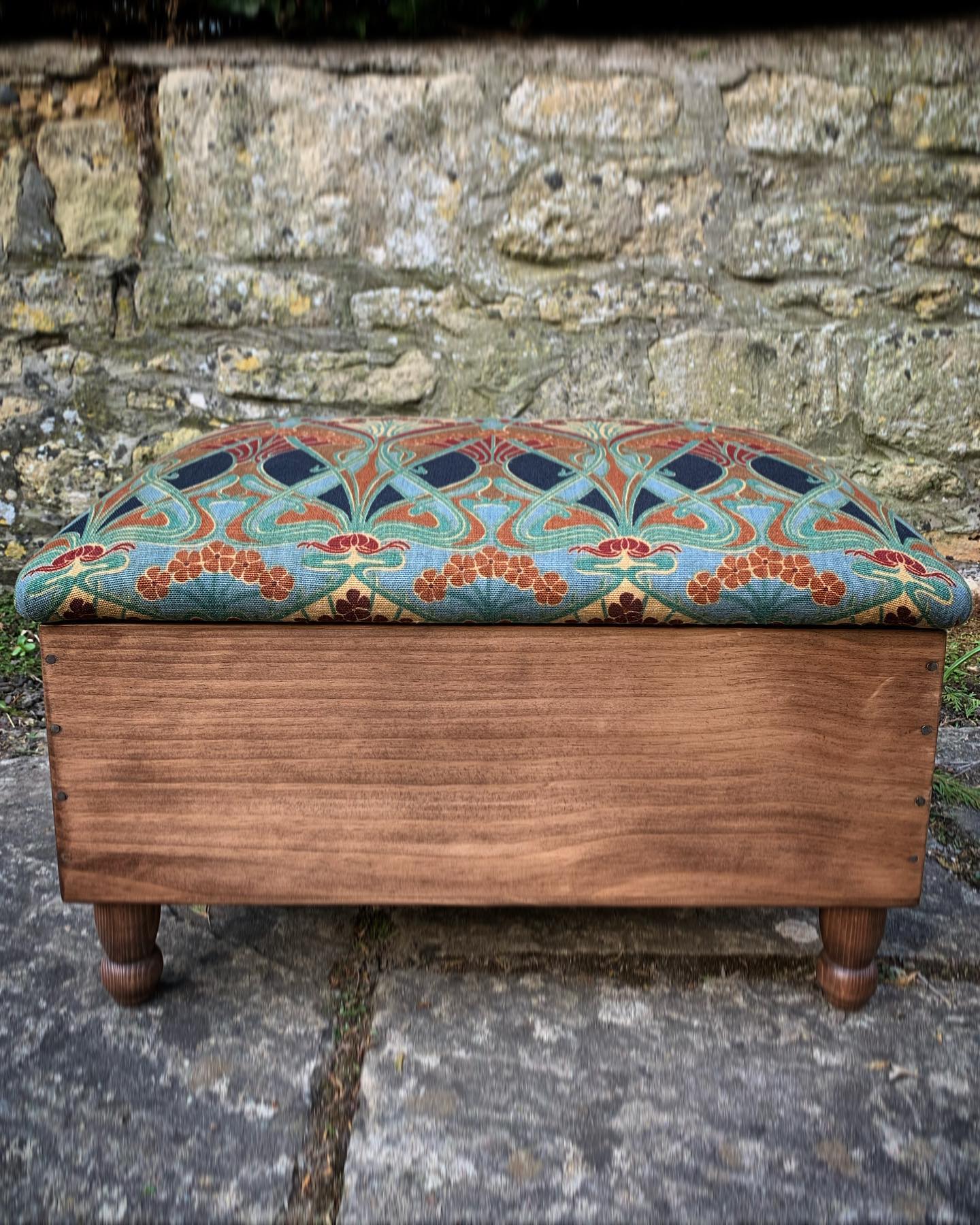 Finished his lovely ottoman today ready for tomorrows @clevedonsundaymarket See you in the morning clevedon! If you’re heading to the market? You can find us at the end of Hill Road next to @birdsmithjewellery