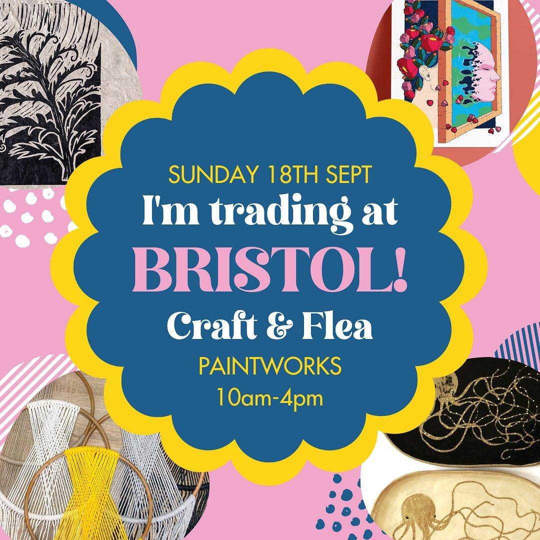 We LOVE this event! @paintworks_bristol is a gorgeous venue and there is always such a fab selection of stalls!@thecraftandflea is on Sunday the 18th September 10am -4pm Entry is £2.50 (pre book on the Craft and Flea website or purchase on the door) hopefully see you there! We are also at the Cambridge event the following Saturday! Super excited to be back in our hometown!