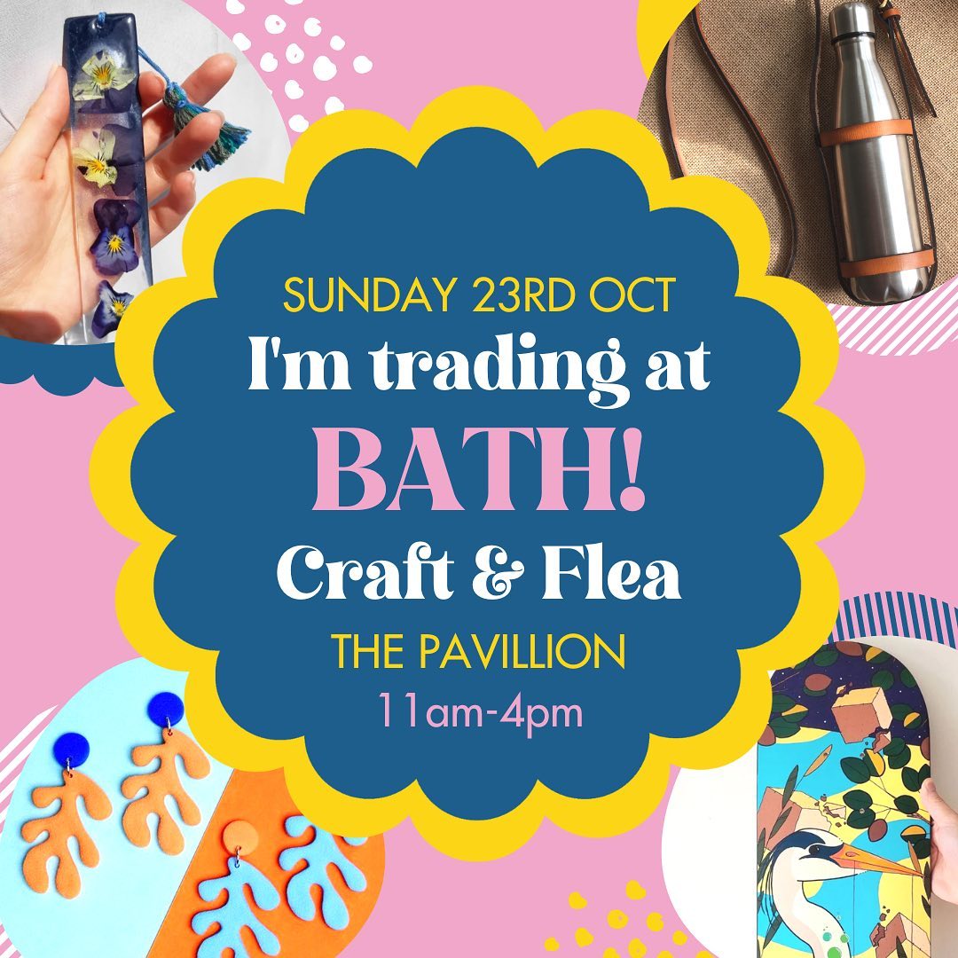 Delighted to be back in Bath in just under a week for @thecraftandflea The Bath Pavillion is a lovely venue by the river, it’s huge and there will be lots of lovely stalls to fill it with! We will have our full range of G and T goodies with us and many are under £15 so perfect for affordable Christmas gifts  Tickets are just £2.50 which you can purchase from the Craft and Flea website or on the door. Hope to see some on you there!