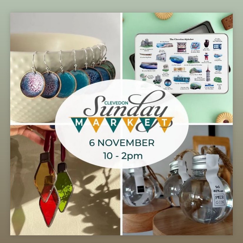 Excited as aways to be back in Clevedon next Sunday for @clevedonsundaymarketIt’s always a pleasure to trade there ️10am-2pm Sunday 6th